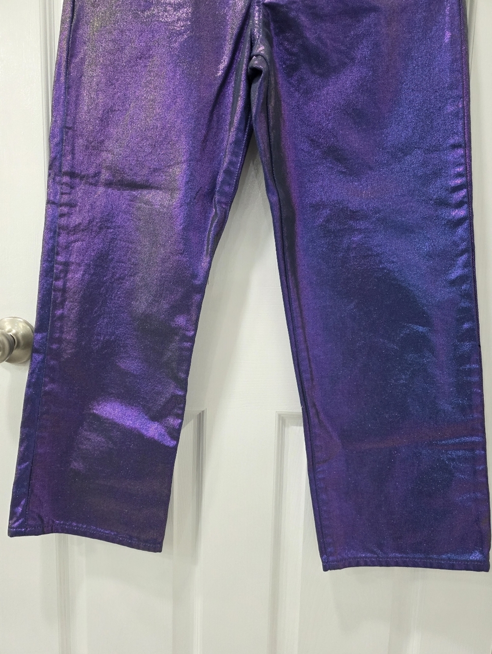 LEVI'S® Ribcage Straight Ankle Jeans Purple Size 29 - Picture 6 of 15